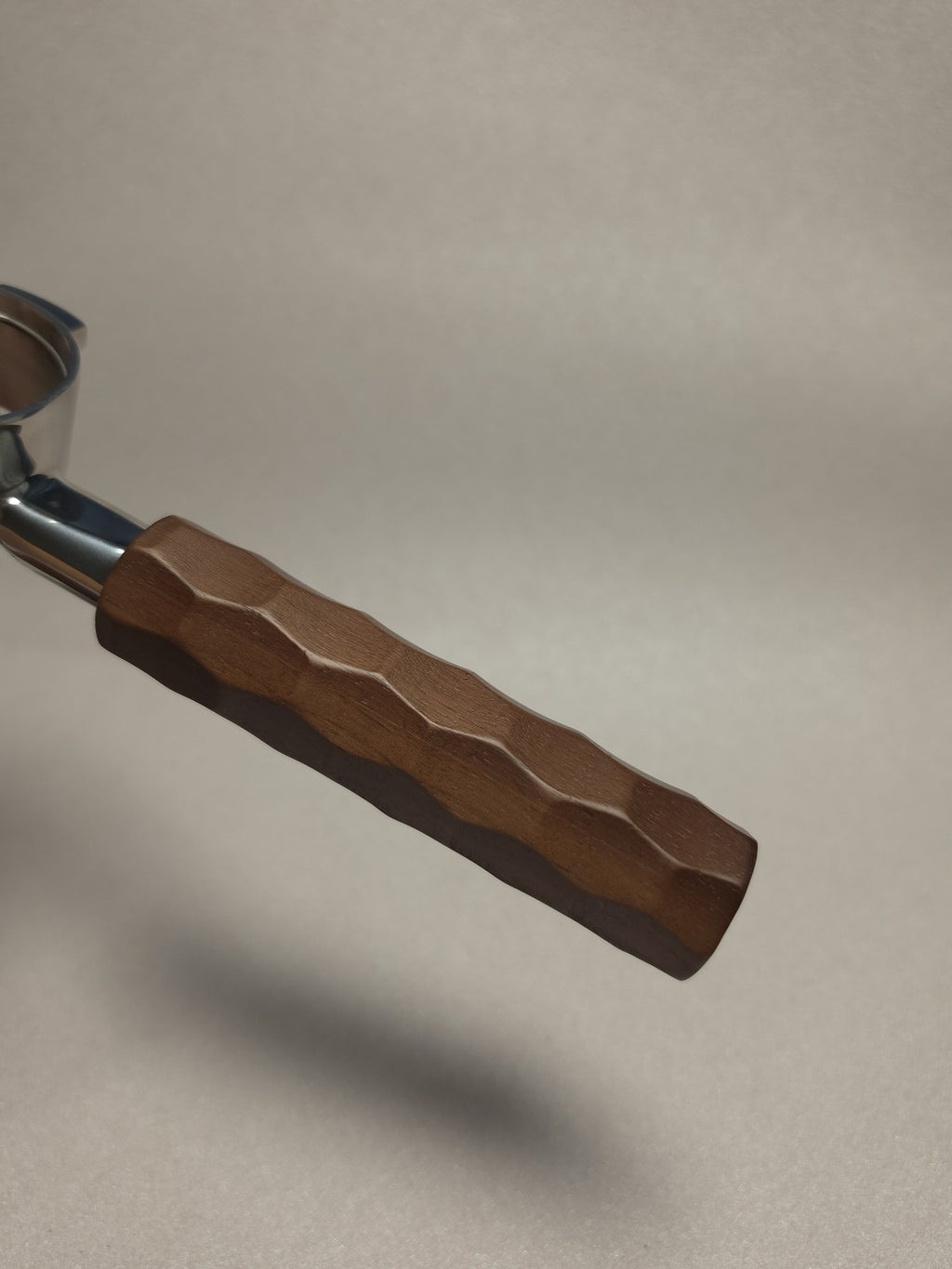 304 Stainless Steel Espresso Portafilter with Solid Walnut Wood Handle