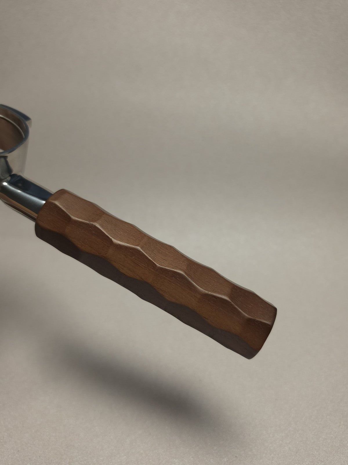 304 Stainless Steel Espresso Portafilter with Solid Walnut Wood Handle