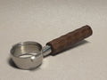 304 Stainless Steel Espresso Portafilter with Solid Walnut Wood Handle