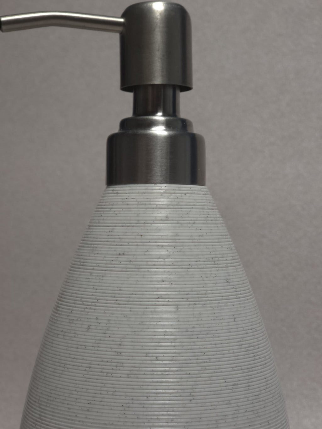 Marble Style Soap Dispenser PETG Bottle Stainless Steel Pump