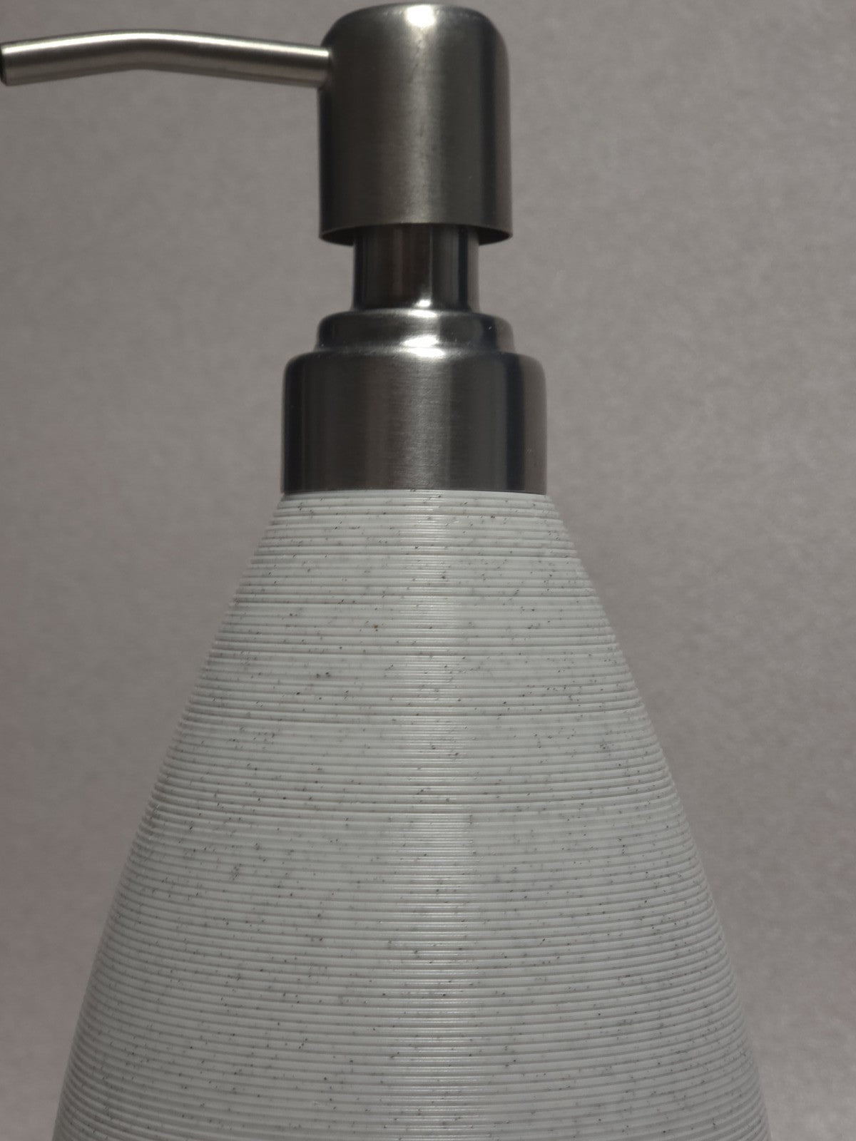 Marble Style Soap Dispenser PETG Bottle Stainless Steel Pump